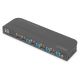 12. Digitus KVM Switch, 4-port, 4K 60 Hz, 4 x DP in, 1 x DP/HDMI out