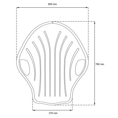 9. SHELL Green Plastic Sled R.M