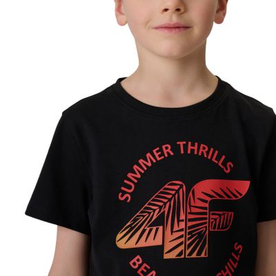 4. Boy's T-shirt 4F M3284 deep black 4FJWSS26TTSHM3284 20S
