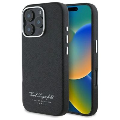 Karl Lagerfeld Hotel RSG iPhone 16 Pro Case - Black