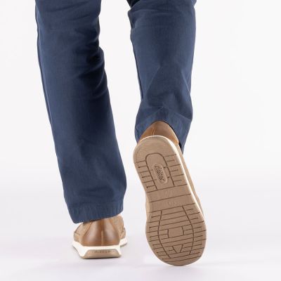 6. Men's leather openwork moccasins brown Rieker 11955-64