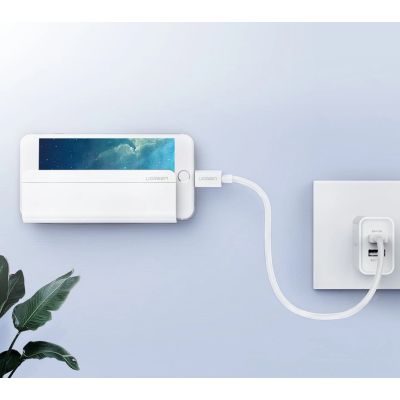 5. Ugreen wall mount smartphone stand for charging white (30394)
