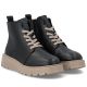 10. Women's leather ankle boots on a black platform Rieker 70405-01