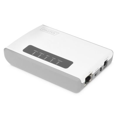 13. DIGITUS MULTIFUNCTIONAL NETWORK SERVER, WIRELESS 2-PORT, USB 2.0, 300MBPS DN-13024