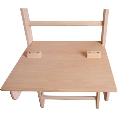 89. WOODEN PULL-UP LADDER WITH DESK BENCHK 112