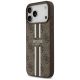 2. Guess 4G Printed Stripes MagSafe case for iPhone 17 Pro Max - brown