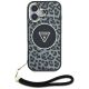 2. Guess HC IML Leopard Triangle Cord Strap MagSafe case for iPhone 16 - black
