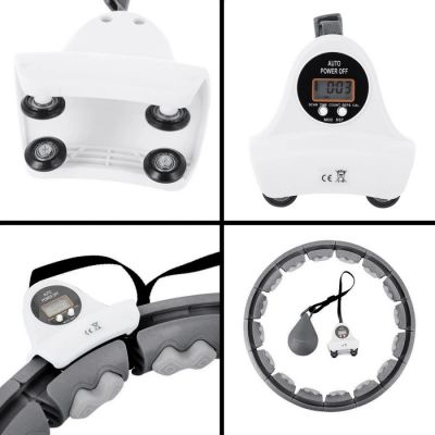 3. HMS HHW06 Hula Hoop with Studs, Weight and Counter, Black