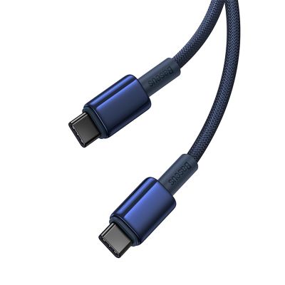 3. Baseus Tungsten Gold USB-C / USB-C 100W Cable 2m - Navy Blue