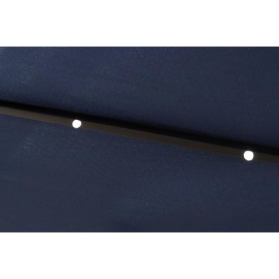 15. GARDEN UMBRELLA WITH LED LIGHTING 300CM NAVY BLUE