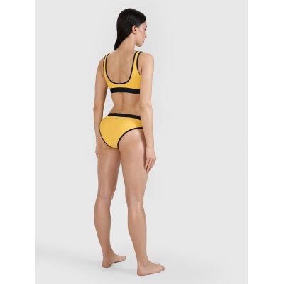 4. Women's mid-rise bikini bottom 4F 4FWSS25UBKBF078-71S