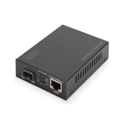14. Gigabit PoE Media Converter, RJ45 / SFP, PSE