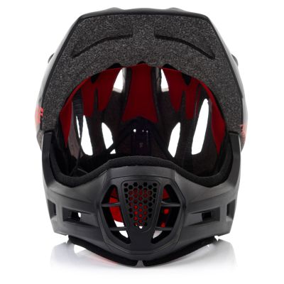 2. Meteor Lupus S Full-Face Bike Helmet 48-52 cm Black/Red