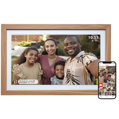 3. Denver PFF-2162LW Digital Photo Frame Light Brown 54.6 cm (21.5") Touchscreen Wi-Fi