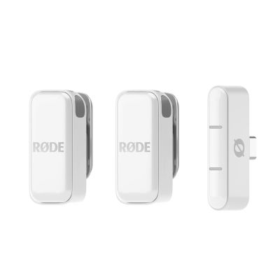 RODE Wireless Micro - 2-Channel Digital Wireless System, USB-C, White