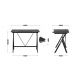 7. Huzaro Hero 1.4 Black Gaming Desk