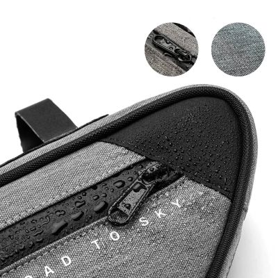8. Rockbros TL003 ROAD TO SKY 2L Frame Bag Waterproof – Gray