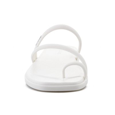 2. CROCS MIAMI TOE LOOP SANDAL IN CHALK 209862-0WV