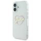 2. Guess IML Heart iPhone 16 Case - Transparent