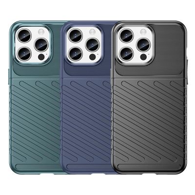 8. Armored iPhone 15 Pro Max Thunder Case - blue