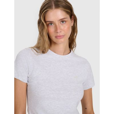 7. Women's cotton slim T-shirt 4F 4FWMM00TTSHF2255-27M