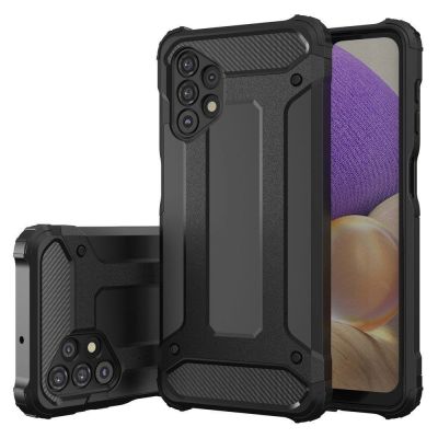 2. Hybrid Armor Case Tough Rugged Cover for Samsung Galaxy A73 black