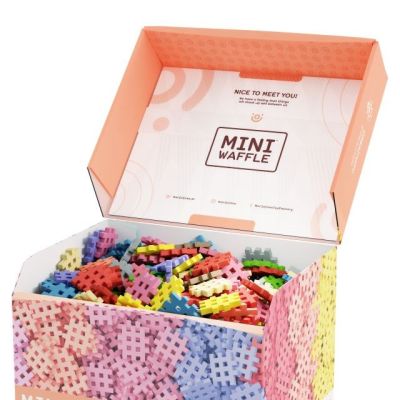 7. Marioinex Mini Waffle building blocks, 500 pieces, pastel
