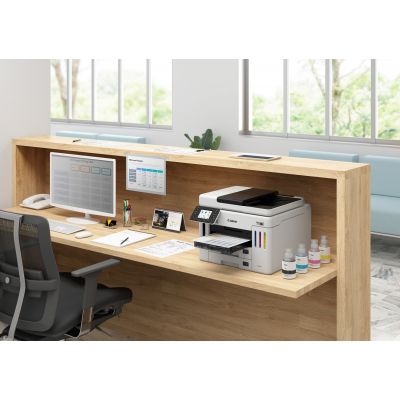 14. Canon MAXIFY GX 7150 Printer, Inkjet, Color Printing, 600 x 1200 DPI, A4, Direct Print, White