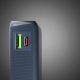 7. Powerbank SBS 10000 mAh 20W with built-in USB-C cable and digital display - dark gray
