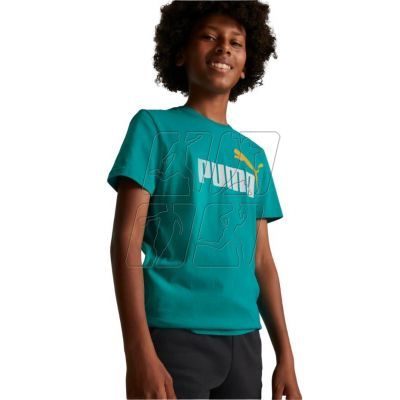 3. T-shirt Puma ESS + Col Logo Tee Jr 586985 27