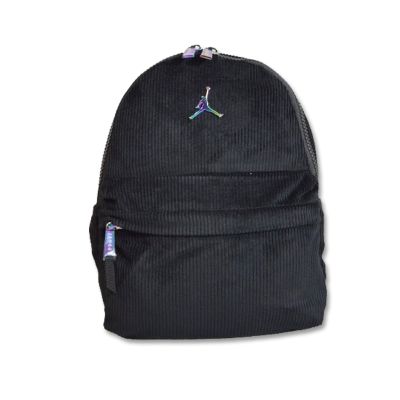2. Air Jordan Corduroy Girls Mini Backpack Black - 2A0860-023