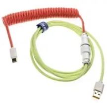 Ducky Premicord Strawberry Frog spiral USB Type-C to Type-A - 1.8m