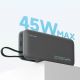6. Cuktech CUKP200NGLDG 55W 20000mAh Powerbank with Built-in USB-C Cable - Gray