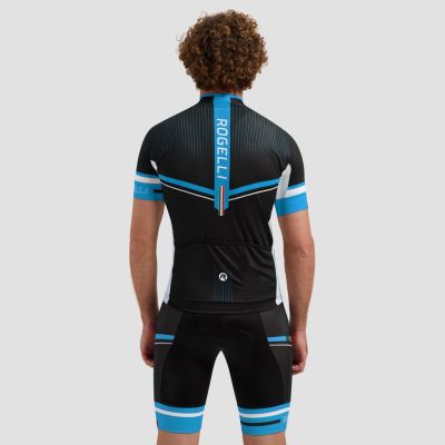 4. Rogelli Gara Mostro II T-shirt Black and Blue S