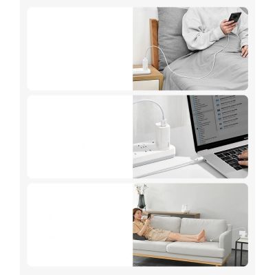 15. Baseus Superior USB Cable - USB Type C 66 W 6A 1 m White (CATYS-02)
