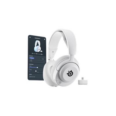 SteelSeries Gaming Headset Arctis Nova 5P Bluetooth Over-Ear Microphone Noise-Canceling Wireless White