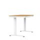 21. Activejet ET119W-C electric height-adjustable desk, white/oak. Tabletop dimensions: 140 x 70 cm.