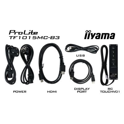 7. IIYAMA TF1015MC-B2 A 10inch Touchpanel 1280x1024 VA 500cd 10touch paints CS VGA HDMIx1 DPx1 IP65 certificated black