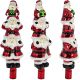 4. Glass Christmas Tree Topper “Santa Clauses” 28.5 cm