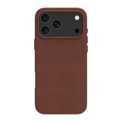 3. dbramante 1928 Roskilde MS – leather case for iPhone 17 Pro Max, MagSafe-compatible (dark tan)