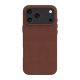 3. dbramante 1928 Roskilde MS – leather case for iPhone 17 Pro Max, MagSafe-compatible (dark tan)