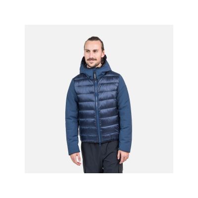 Rossignol Stretch Quilt Hoodie Jacket Navy Blue
