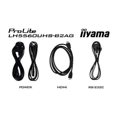 14. iiyama 55” professional 4K UHD Digital Signage display with advanced control and connectivity options.