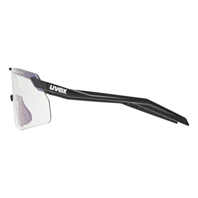 3. Uvex Pace Stage SV cycling glasses black matt/mirror blue