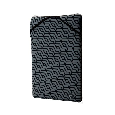 2. HP Reversible Protective Geo Laptop Sleeve for 14.1" Notebook, Black and Gray 2F2L4AA