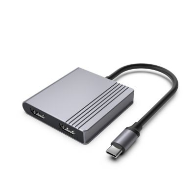 GEMBIRD MULTI ADAPTER USB TYPE-C 3 IN 1 (USB PORT + HDMI + PD), COLOR GRAY