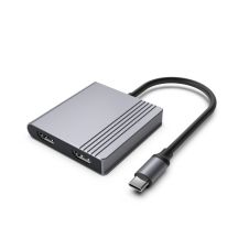 GEMBIRD MULTI ADAPTER USB TYPE-C 3 IN 1 (USB PORT + HDMI + PD), COLOR GRAY