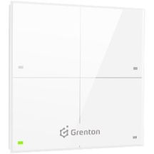 Grenton touch panel / 4 touch fields / TF-Bus / white glass front