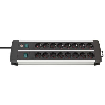 Brennenstuhl 1391000916 3 m power strip 16 x network sockets Indoor Black, White