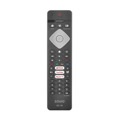 SAVIO UNIVERSAL REMOTE CONTROL/REPLACEMENT FOR PHILIPS TV, SMART TV, RC-16